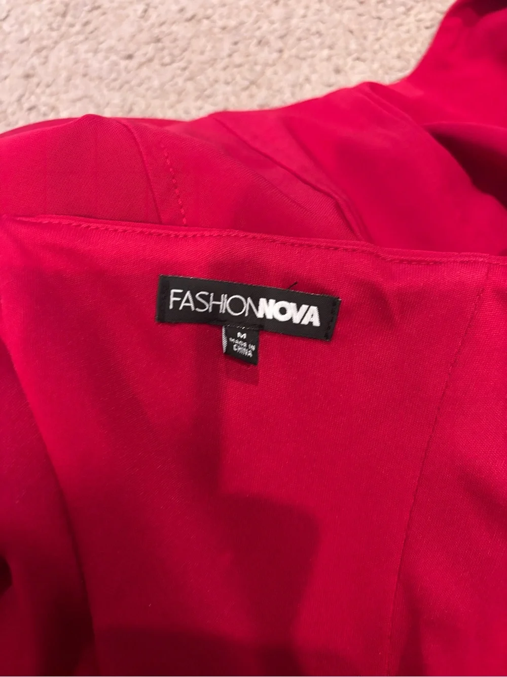 Fashion Nova Ava Corset Micro Mini Dress in Red